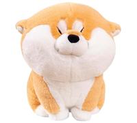 KUKUShining Almohada Felpa Cachorro, Lindo Shiba Inu Muñeco Perro Peluche Juguete Dibujos Animados Suave for Regalo Sofá Cumpleaños(Sitting)