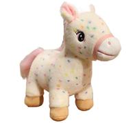 KUKUShining Caballo De Peluche, Peluche De Poni Realista Suave Y Colorido Cumpleaños(White)
