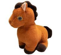 KUKUShining Caballo De Peluche, Poni Suave Y Tierno Peluche Realista Regalo para Habitación Infantil Decoración De Fiesta(Brown,45cm/17.7in)