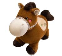 KUKUShining Caballo De Peluche, Suave Y Tierno Potro De Peluche Realista Poni Esponjoso Regalo para Niños Y Adultos(Brown,23cm/9in)