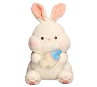 KUKUShining Conejito De Peluche, Suave Almohada De Peluche con Biberón Lindo Conejo Ruborizado Juguete Regalo para Pascua Y Navidad(65cm/25.59in)