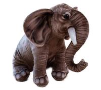 KUKUShining Elefante De Peluche, Muñecos De Peluche Realistas Suaves Y Adorables Almohada Decorativa para Coleccionistas Adultos(Brown,40cm/15.7in)