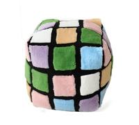 KUKUShining Felpa Cubo Rompecabezas, Almohada Rellena Suave Acogedora Juguete Creativo Esponjoso Lindo Colorido for Habitación Decoración Hogar