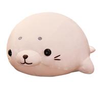 KUKUShining Foca De Peluche, Lindo Animal Almohada Cojín Suave Peluche Regordete del Océano Juguete For Niños Y Adultos Que Juegan(White,50cm/19.8in)