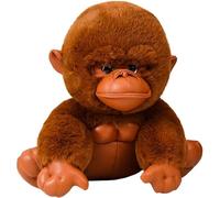 KUKUShining King Kong Peluche, Suave Adorable Chimpancé Muñeco Peluches Almohada Juguete for Acompañar Novia(Brown,20cm/7.87in)