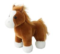 KUKUShining Lindo Caballo De Peluche, Poni Realista De Dibujos Animados Peluche De Poni For Sofá Regalo Relajante(Orange)