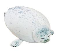 KUKUShining Lindo Peluche De Foca, Suave Y Regordete Almohada De Peluche Kawaii For Regalar A Niños Cumpleaños Y Navidad(White,30cm/11.8in)