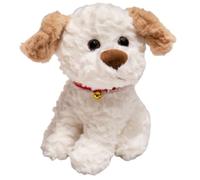 KUKUShining Lindo Perro De Peluche, Suave Cachorro Kawaii Border Collie Peluche De Bulldog Shiba Inu For Cumpleaños De Niños(White,22cm/8.7in)