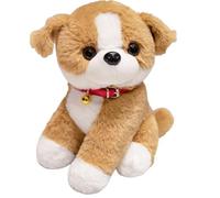 KUKUShining Lindo Perro De Peluche, Suave Cachorro Kawaii Border Collie Peluche De Bulldog Shiba Inu For Cumpleaños De Niños(Border Collie,22cm/8.7in)