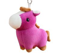 KUKUShining Llavero De Peluche De Caballo, Colgante De Poni De Peluche Suave Muñeco Kawaii para Decoración De Fiestas Navideñas(Purple)