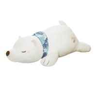 KUKUShining Oso De Peluche Suave con Bufanda, Oso Polar del Norte Bonito Peluche for Cumpleaños Infantil(60cm/23.9in)