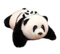 KUKUShining Panda De Peluche, Animales Suaves Mochila Blanca Negra Muñeco De Panda Peluche Esponjoso Tierno para Que Los Niños Se Abrazon(55cm/21.65in)