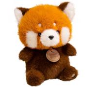 KUKUShining Peluche De Animales Pequeños, Lindo Capibara Suave Zorro De Peluche Almohada De Escritorio Peluche For Bebé Cumpleaños Niños Acompañamiento(Red Panda)