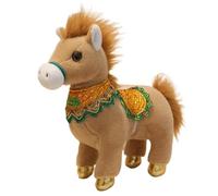 KUKUShining Peluche De Caballo, Suave Muñeco De Peluche De Poni con Pelo Esponjoso Ideal para Decoración De Interiores Y Exteriores(Brown,50cm/19.7in)