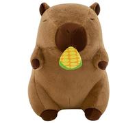 KUKUShining Peluche De Carpincho, Lindo Suave Muñeco De Peluche con Boca De Fruta Que Se Puede Tirar De Carpincho Rosa Esponjoso Juguete for Niños(Corn,30cm/11.8in)