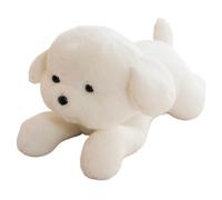 KUKUShining Peluche De Labrador, Perro Animales De Peluche Golden Retriever Peluches Suaves Muñeco De Cachorro Esponjoso para Regalo De Cumpleaños(White,75cm/29.5in)