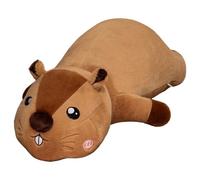 KUKUShining Peluche De Marmota, Lindo Suave Juguete De Peluche Aliviar La Ansiedad Ideal para Navidad San Valentín Cumpleaños(Open Eyes,60cm/23.6in)