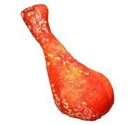 KUKUShining Peluche De Muslo De Pollo, Cojín Decorativo Suave con Diseño De Comida Peluche De Muslo De Pollo Frito para Decoración(Orange,40cm/15.7in)