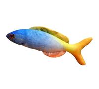 KUKUShining Peluche De Pez Marino, Pescado De Mar Dorado Almohada Suave Muñeco Realista De Pez Juguete De Peluche Adornos Decorativos(Blue,50cm/19.8in)