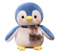 KUKUShining Peluche De Pingüino, Muñecos Pingüinos De Peluche Suaves Adorables con Bufanda Regalos para Amantes De Los Peluches(Blue,30cm/11.8in)