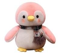 KUKUShining Peluche De Pingüino, Muñecos Pingüinos De Peluche Suaves Adorables con Bufanda Regalos para Amantes De Los Peluches(Pink,30cm/11.8in)