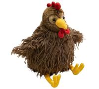 KUKUShining Peluche De Pollo, Adorable Marioneta De Animal Pollito Gallo Esponjoso Juguete De Peluche For Juego Interactivo Infantil(Brown,40cm/15.75in)