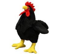 KUKUShining Peluche De Pollo, Gallo Realista Muñeco De Pollito De Peluche Suave Almohada Compañero De Juegos Decoración para El Hogar(Black,50cm/19.7in)
