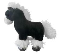KUKUShining Peluche De Poni, Lindo Peluche De Simulación Almohada Cómoda For Niños Decoración For Sofá(Black)