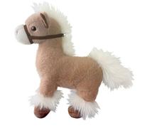 KUKUShining Peluche De Poni, Lindo Peluche De Simulación Almohada Cómoda For Niños Decoración For Sofá(Light Brown)