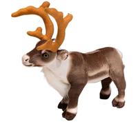 KUKUShining Peluche De Reno, Lindo Y Realista Alce Suave Y Esponjoso Ideal como Almohada For Niños (Standing,35cm/13.8in)