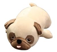 KUKUShining Peluche Perro, Lindo Cachorro Muñeco Bulldog Almohada Pug Juguetes For Navidad Pascua Cumpleaños(60cm/23.6in)