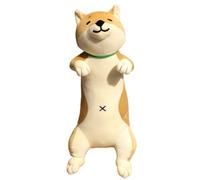 KUKUShining Perro Peluche Almohada, Lindo Cachorro Dibujos Animados Peluches Largos Juguete Suave Shiba for Regalo Decoración(White)