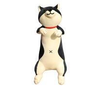 KUKUShining Perro Peluche Almohada, Lindo Cachorro Dibujos Animados Peluches Largos Juguete Suave Shiba for Regalo Decoración(Black)