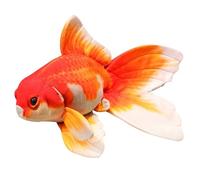 KUKUShining Pez Peluche, Lindo Suave Pez Dorado Relleno Cojín Juguete Almohada Realista Regalo Decorativo for Vida(Red)