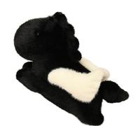 KUKUShining Pony Peluches, Lindos Muñecos Caballo Dibujos Animados Almohada Suave for Dormir con Decoración Regalos Cumpleaños(Black)