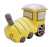 KUKUShining Tren De Peluche, Coche De Peluche Suave Bonito Juguete De Locomotora De Tren Almohada para Decoración De Dormitorio Y Oficina(Yellow,35cm/13.8in)