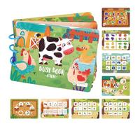KUKUTrue Juguete Montessori 1 2 3 Años, Quiet Book 1 Año, Juguetes Niños 2 Años, Libro Montessori, Libro Sensorial, Juguete Educativo, Regalo para Niños 1-3 Niños Niñas