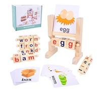 KUKUTrue® Juguetes Montessori 3 4 5 6, Juego de Letras, Juegos Niños 3 Años, Juego Educativo 4 Años, Aprender a Leer, Regalo Niño Niña 3-6