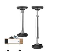 KUKUUU 2 Piezas de Soporte Ajustable for gabinetes, estanterías, Patas de Refuerzo for Muebles(28-42 Cm)