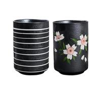 KUKUUU 2 tazas de cerámica for té y agua for el hogar y la oficina.