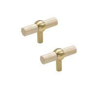 KUKUUU 2 tiradores de puerta de armario para cajones de cocina (color madera, pequeño)