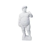 KUKUUU Escultura de estatua de David gordo para decoración del hogar y oficina (L)