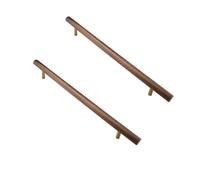 KUKUUU Paquete de 2 manijas de madera para puertas de armarios, cajones y muebles (160 mm)