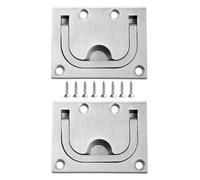 KUKUUU Paquete de 2 tiradores de puerta de acero inoxidable 316