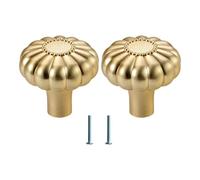 KUKUUU Paquete de 2 tiradores for cajones y armarios(Single Hole Copper)