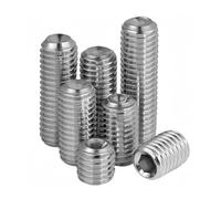KUKUUU Tornillos de Cabeza Hueca Hexagonal Tornillos prisioneros de Copa Acero Inoxidable 304(M6x4mm (20 pcs))