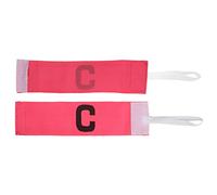 Kukyller 10pcs capitanes de brazaletes, Bandas de Brazo del capitán para fútbol C Word Elastic Sport Band Uso para fútbol, Rugby y más (Rosado)