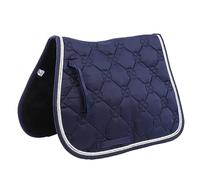 Kukyller Almohadilla para Silla de Montar de Caballo, de algodón, Transpirable, de Doble Cuerda, Almohadilla para Silla de Montar Occidental, para Todo Uso, Estera de absorción de Sudor (Azul)