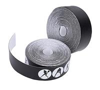 Kukyller Cinta Protectora para Raqueta de Tenis, 2 Rollos, Cinta Protectora para (Negra)