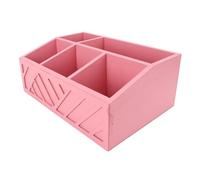 Kukyller Coffee Bar Organizer, Coffee Station Organizer Versatile Pod Holder with Dividers Large Capacity Sugar Packet (Pink)